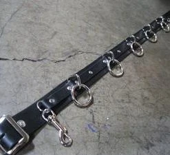Ape Leather Plus Size 5 Ring Bondage Belt