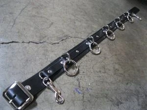 Ape Leather Plus Size 5 Ring Bondage Belt