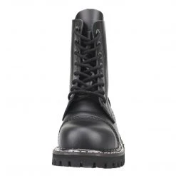 Angry Itch 8-Hole - Black Leather Boots