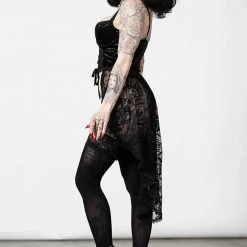 Killstar Be Veiled Lace Basque Women's Stuff