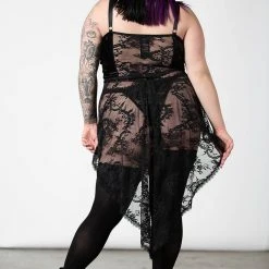 Killstar Be Veiled Lace Basque Women's Stuff