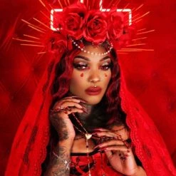 Glam Goth Beauty Blood Chapel - Deep Vintage Red Lipstick Hair And Makeup 6 Glam Goth Beauty Blood Chapel - Deep Vintage Red Lipstick Hair And Makeup