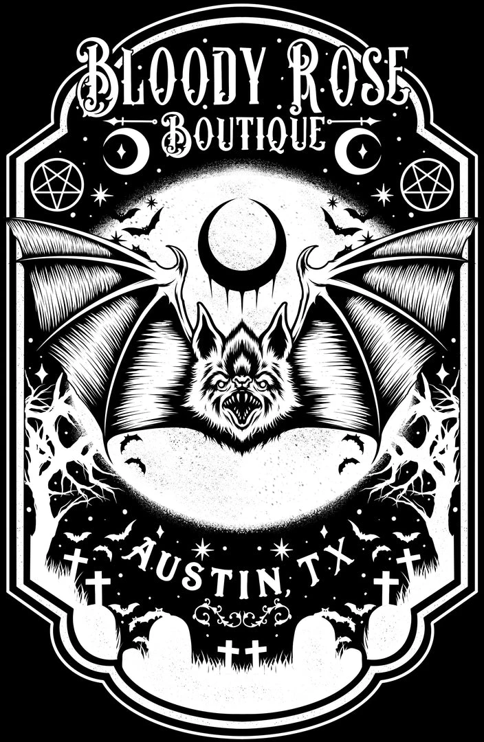 Bloody Rose Boutique Men's Stuff Bloody Rose Bat - Unisex T-Shirt 3 Bloody Rose Boutique Men's Stuff Bloody Rose Bat - Unisex T-Shirt