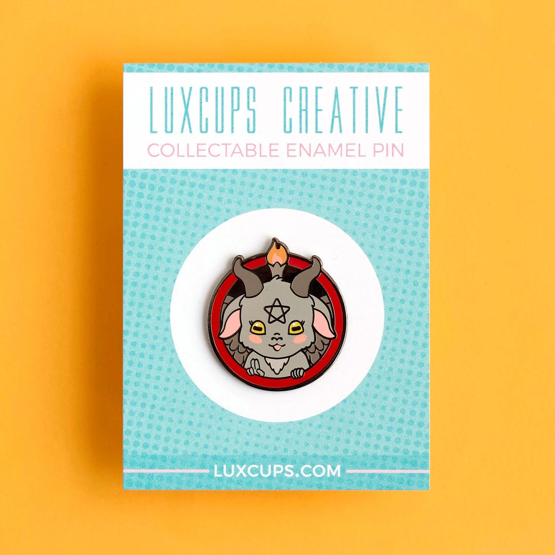 LuxCups Creative Baphomet Enamel Pin Pins 3 LuxCups Creative Baphomet Enamel Pin Pins