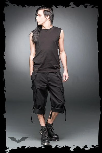 Queen Of Darkness Black Shorts With Side Pockets 2 Queen Of Darkness Black Shorts With Side Pockets