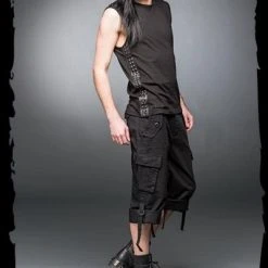 Queen Of Darkness Black Shorts With Side Pockets 11 Queen Of Darkness Black Shorts With Side Pockets