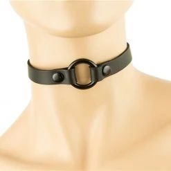 Funk Plus Chokers And Collars O-Ring 1/2" Choker - Black