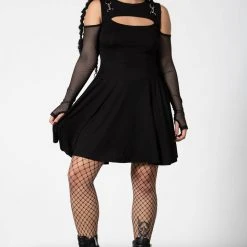 Killstar Women's Stuff Corin Long Sleeve Dress