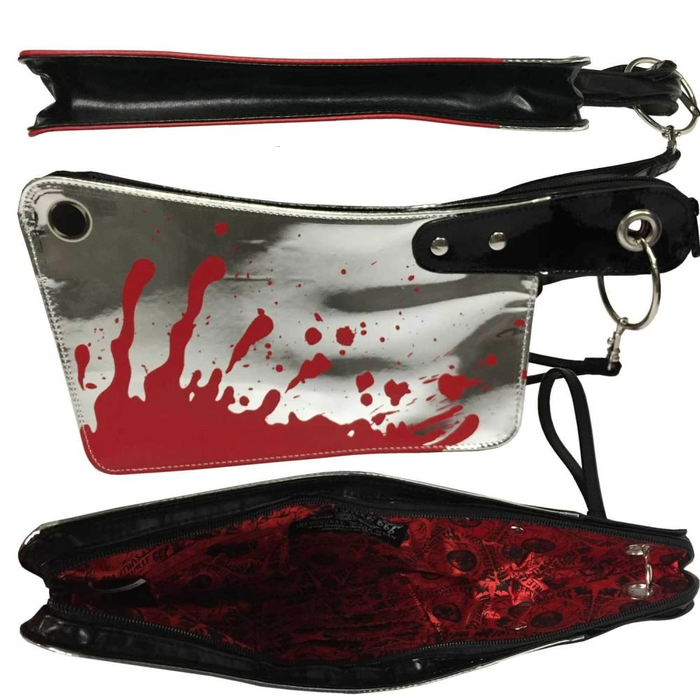 Kreepsville666 Cleaver Clutch Bag Metallic Bags & Backpacks 2 Kreepsville666 Cleaver Clutch Bag Metallic Bags & Backpacks