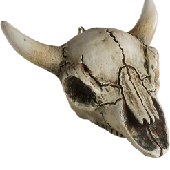 Horrornaments Cow Skull Ornamnent
