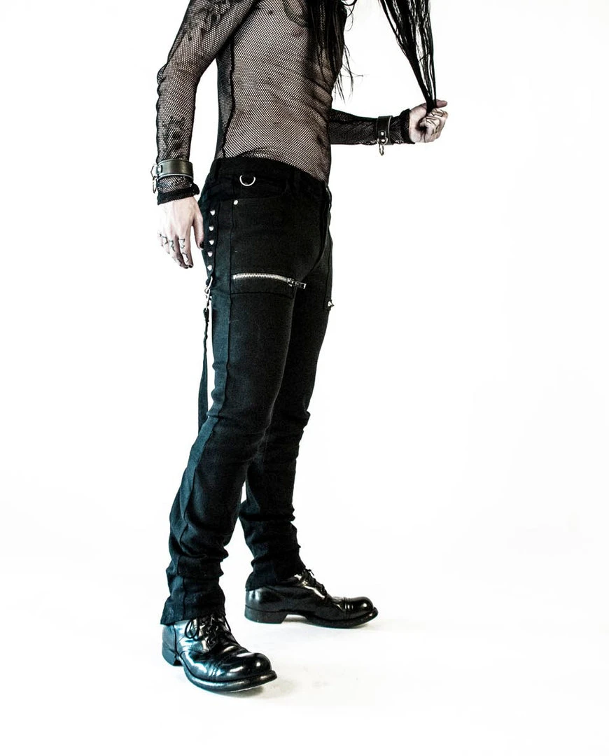 Lip Service Men's Stuff Cross Strap Stretch Jeans 4 Lip Service Men's Stuff Cross Strap Stretch Jeans