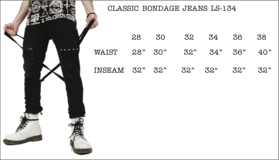 Lip Service Men's Stuff Cross Strap Stretch Jeans 6 Lip Service Men's Stuff Cross Strap Stretch Jeans