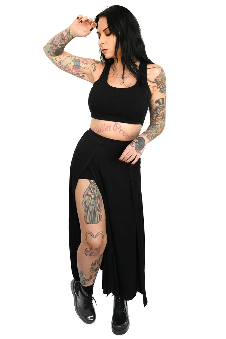 FOXBLOOD Darla Maxi Skirt With Built In Shorts Women's Stuff 2 FOXBLOOD Darla Maxi Skirt With Built In Shorts Women's Stuff