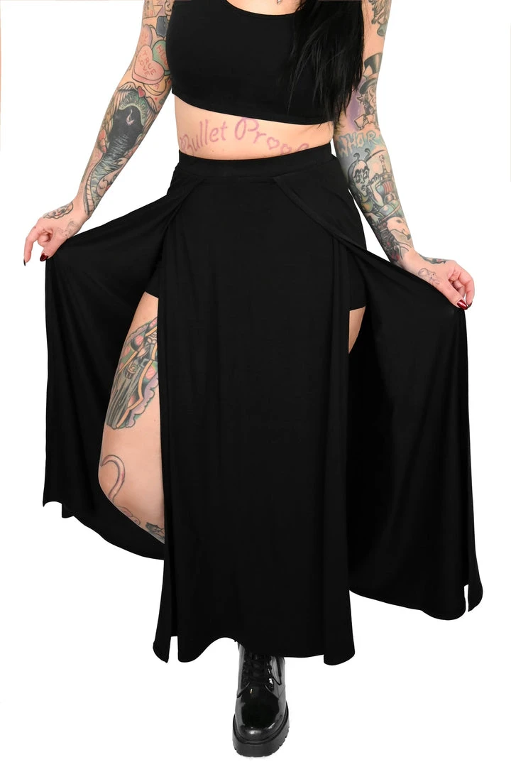 FOXBLOOD Darla Maxi Skirt With Built In Shorts Women's Stuff 1 FOXBLOOD Darla Maxi Skirt With Built In Shorts Women's Stuff