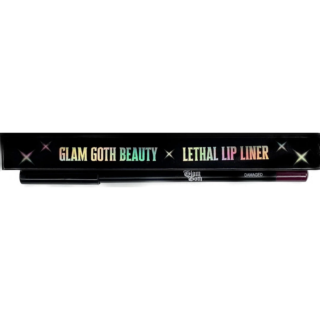 Glam Goth Beauty Damaged - Matte Plum Pencil Liner Hair And Makeup 2 Glam Goth Beauty Damaged - Matte Plum Pencil Liner Hair And Makeup