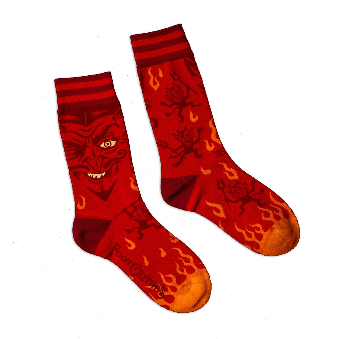 FootClothes Vintage Devil Socks Men's Stuff 1 FootClothes Vintage Devil Socks Men's Stuff