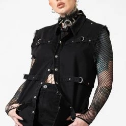 Killstar Ervin Button-Up Vest Men's Stuff