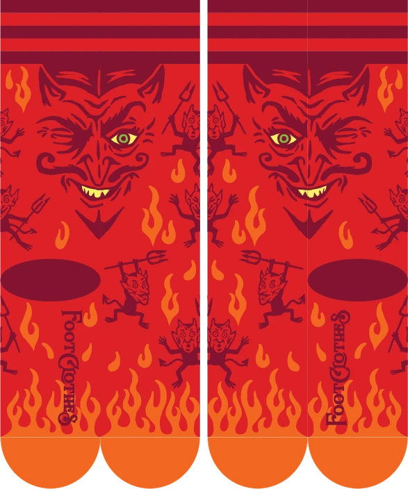 FootClothes Vintage Devil Socks Men's Stuff 2 FootClothes Vintage Devil Socks Men's Stuff