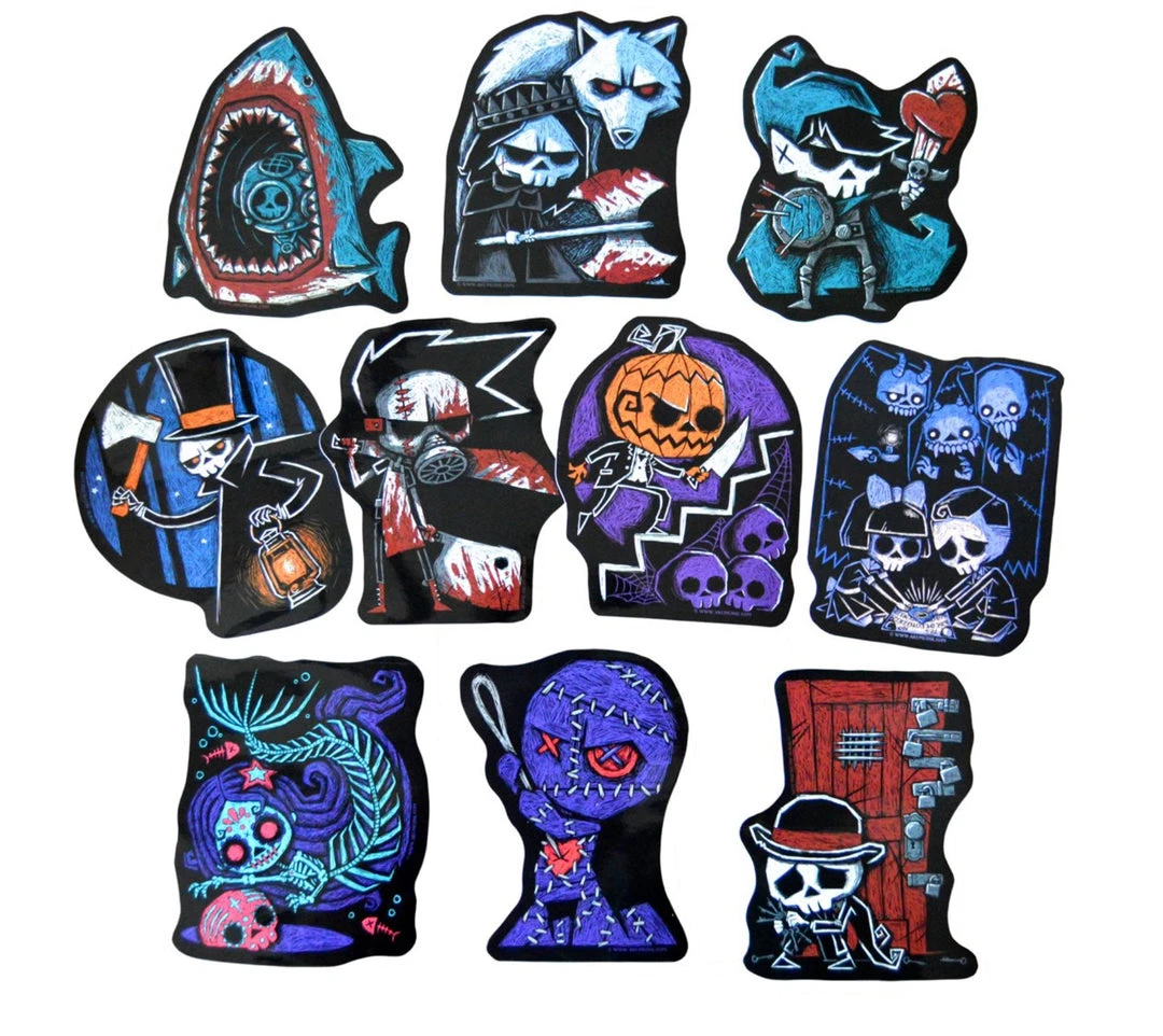 Akumu Ink Forgotten Souls Sticker Pack 1 Akumu Ink Forgotten Souls Sticker Pack