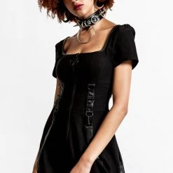 Killstar Women's Stuff Grave Rebellion Dress [BLACK]