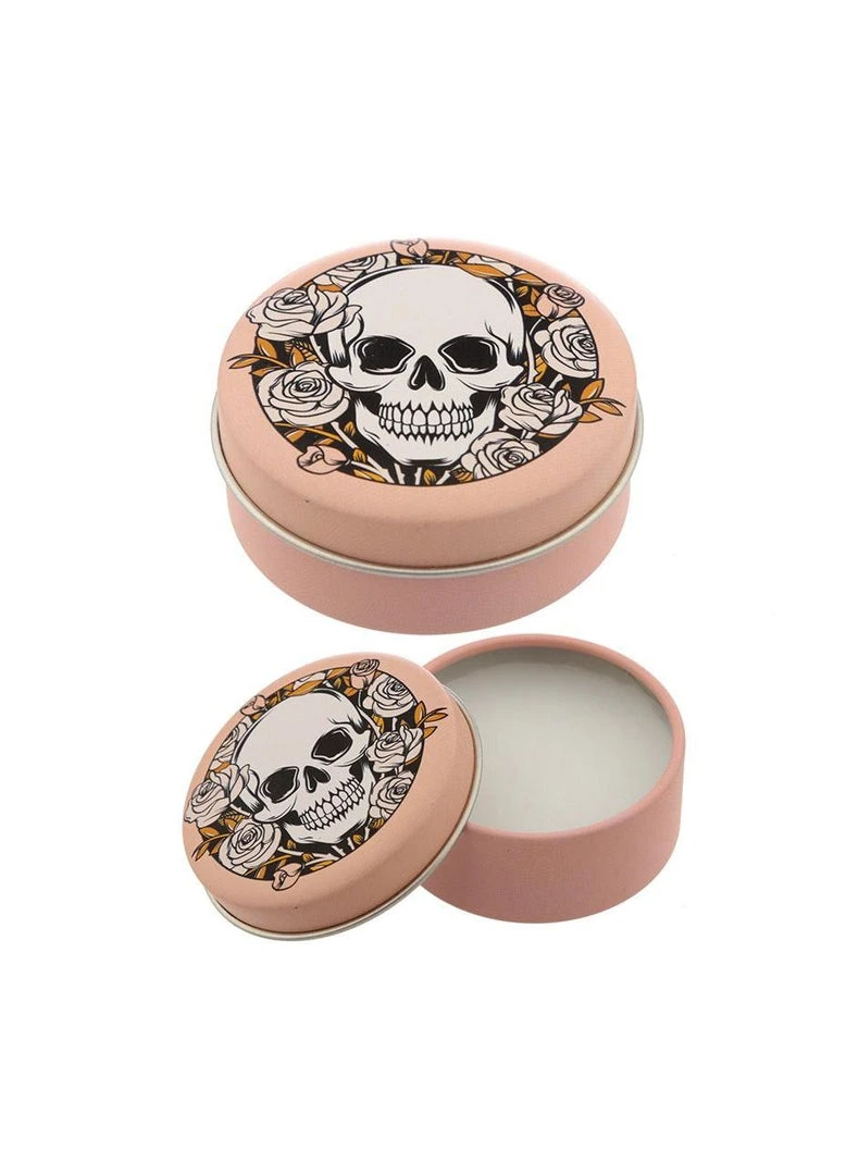 Other Gothic Gifts Skull & Roses Mint Lip Balm Tin 2 Other Gothic Gifts Skull & Roses Mint Lip Balm Tin
