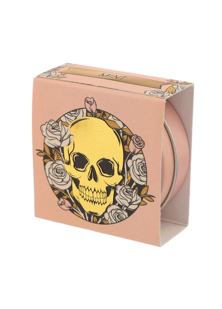 Other Gothic Gifts Skull & Roses Mint Lip Balm Tin 1 Other Gothic Gifts Skull & Roses Mint Lip Balm Tin