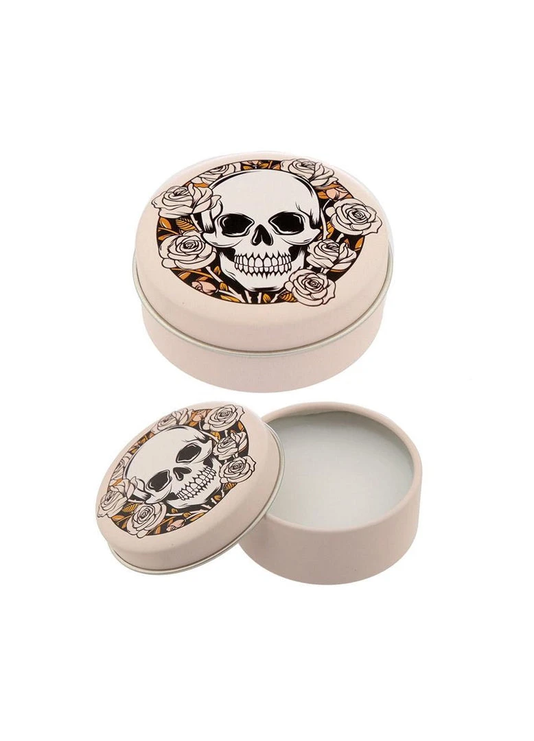Other Gothic Gifts Skull & Roses Vanilla Lip Balm Tin 2 Other Gothic Gifts Skull & Roses Vanilla Lip Balm Tin