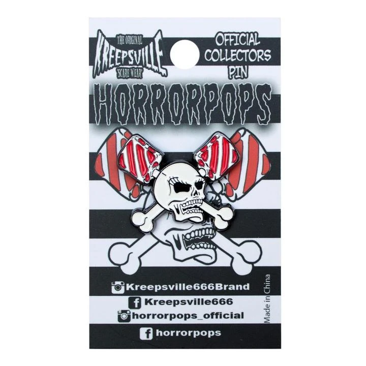 Kreepsville666 Horrorpops Skull Lollipops Enamel Pin Pins 2 Kreepsville666 Horrorpops Skull Lollipops Enamel Pin Pins