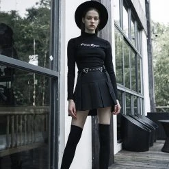 Punk Rave Women's Stuff Hardcore Girl Pleated Skirt