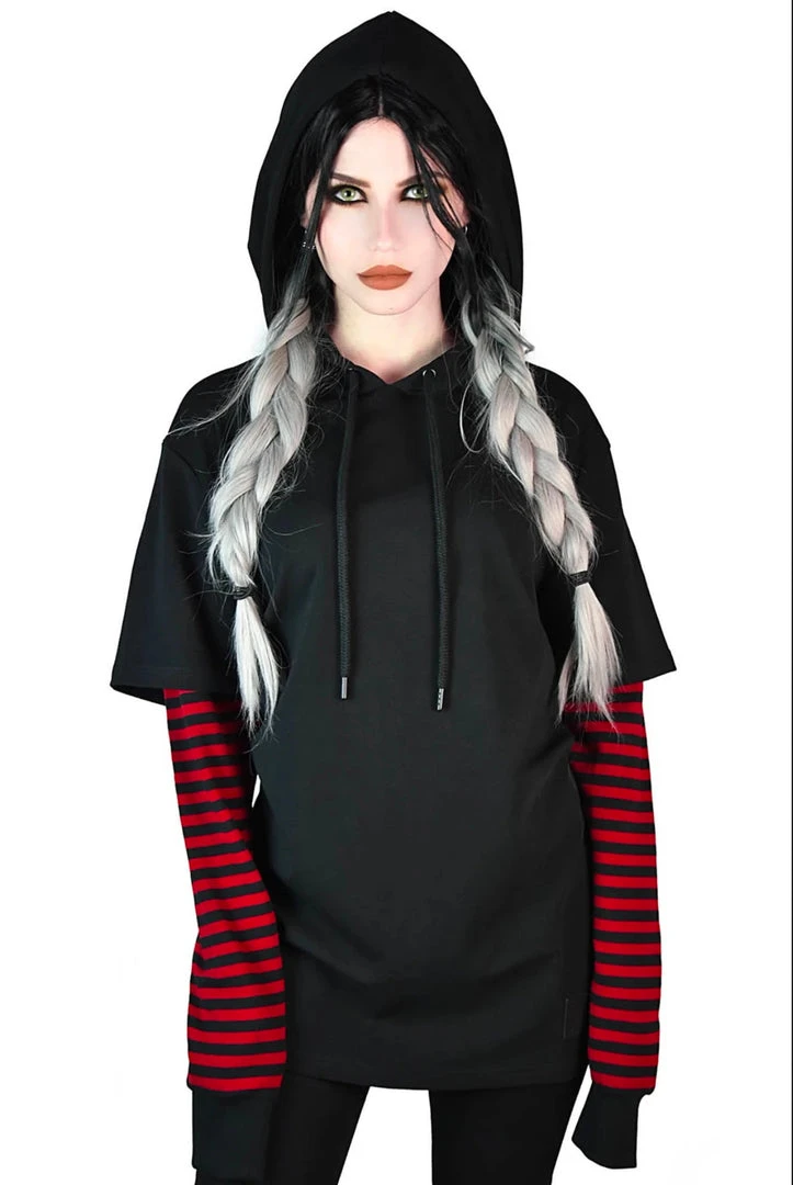 Killstar Jax Hooded Top - Blood Men's Stuff 1 Killstar Jax Hooded Top - Blood Men's Stuff