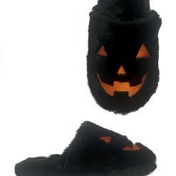 Strange Cvlt Men's Stuff Kreepy Kozy Jack Black/Orange House Slipper