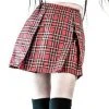 Lip Service Punk & Disorderly Skirt - Red Plaid