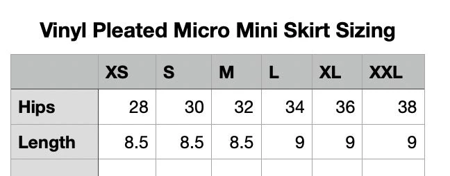 Lip Service Women's Stuff Vinyl Pleated Micro Mini Skirt 7 Lip Service Women's Stuff Vinyl Pleated Micro Mini Skirt