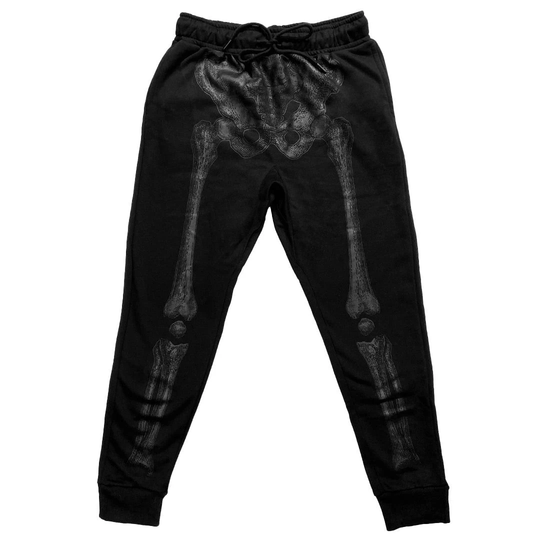 Kreepsville666 Skeleton Black Bone Jogger Pant Men's Stuff 4 Kreepsville666 Skeleton Black Bone Jogger Pant Men's Stuff