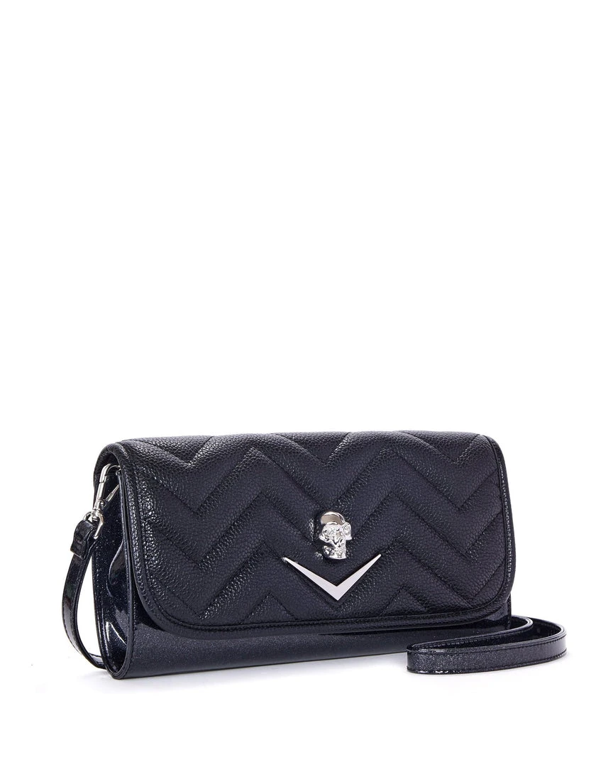 Lux De Ville Mini Hellraiser Tote Black And Midnight Sparkle Bags & Backpacks 1 Lux De Ville Mini Hellraiser Tote Black And Midnight Sparkle Bags & Backpacks