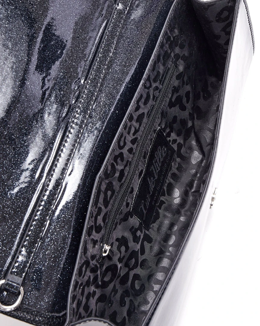 Lux De Ville Mini Hellraiser Tote Black And Midnight Sparkle Bags & Backpacks 4 Lux De Ville Mini Hellraiser Tote Black And Midnight Sparkle Bags & Backpacks