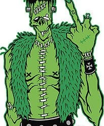 Poster Pop Pigors FU Frankee Sticker