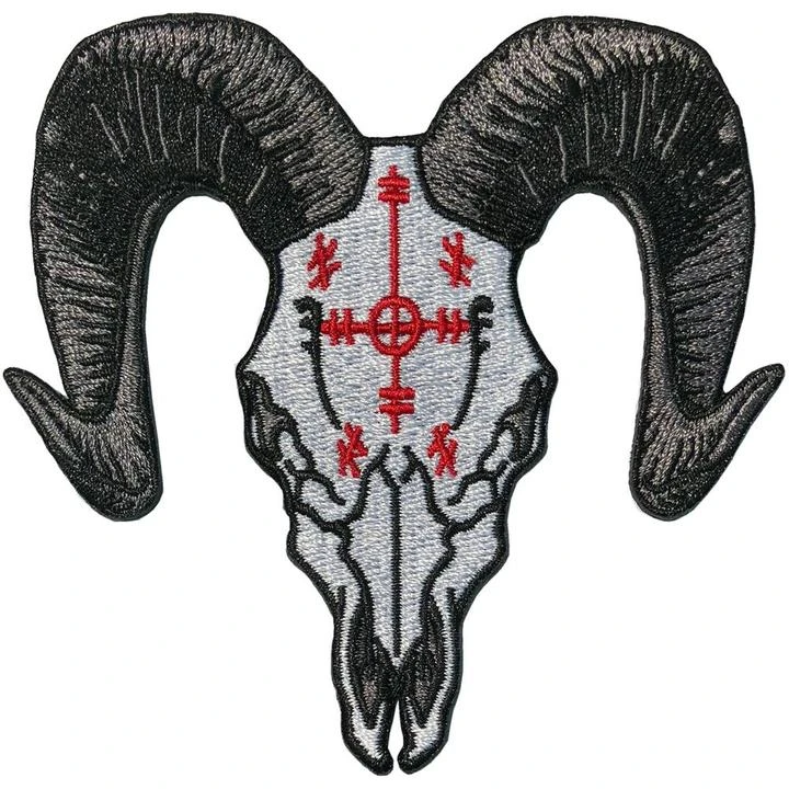 Kreepsville666 Voodoo Goat Skull Patch 1 Kreepsville666 Voodoo Goat Skull Patch