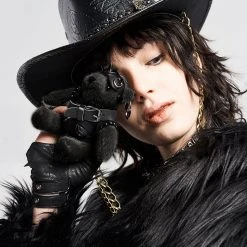 Punk Rave Black Punk Bear