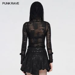 Punk Rave Women's Stuff See-Thru Printed T-shirt
