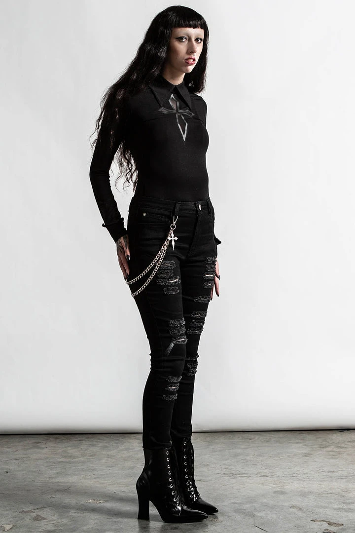 Killstar R.I.P. Slash Jeans 3 Killstar R.I.P. Slash Jeans