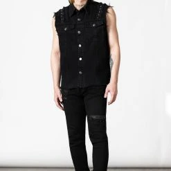 Killstar Ruse Denim Vest Men's Stuff