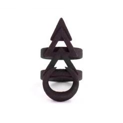 Rogue And Wolf Jewelry Rune Ring In Black