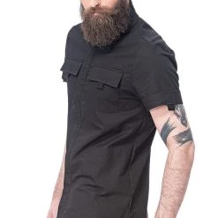 Queen Of Darkness Men's Stuff Shirt With Hidden Button Placket 9 Queen Of Darkness Men's Stuff Shirt With Hidden Button Placket