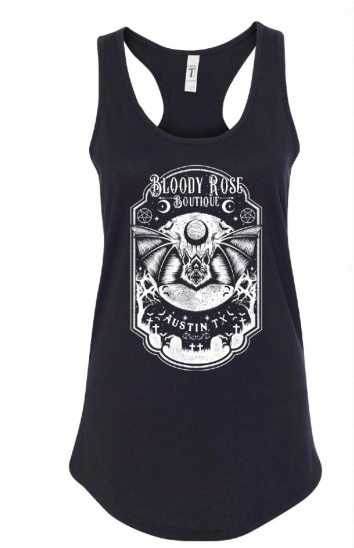 Bloody Rose Boutique Bloody Rose Bat - Women's Tank Top Women's Stuff 2 Bloody Rose Boutique Bloody Rose Bat - Women's Tank Top Women's Stuff