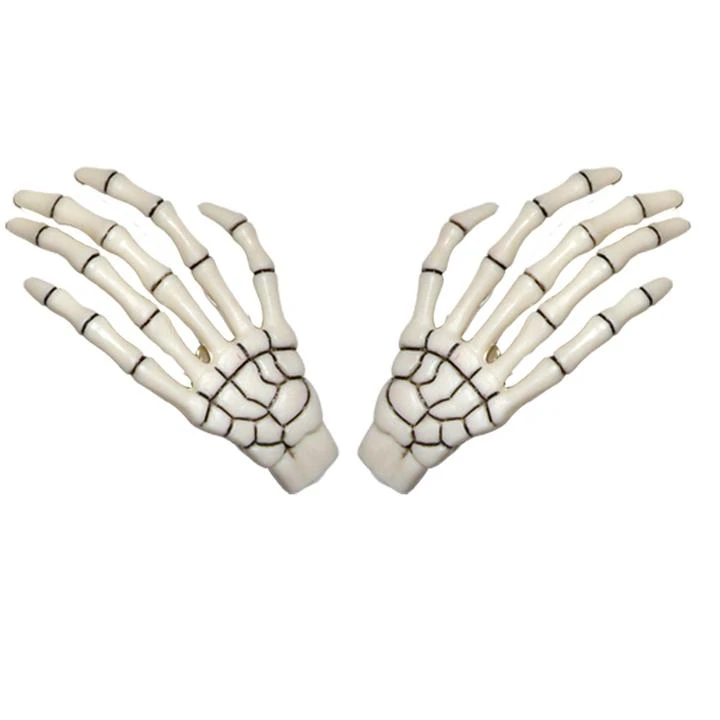 Kreepsville666 Skeleton Bone Hand Hairslides White Accessories 1 Kreepsville666 Skeleton Bone Hand Hairslides White Accessories