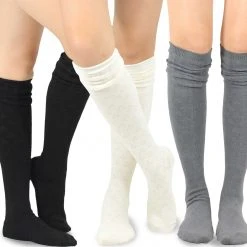 TeeHee Women's Knee High Soft Top Socks 3pk Gift Ideas
