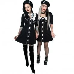Kreepsville666 Spooky Girl Flare 3/4 Sleeve Dress