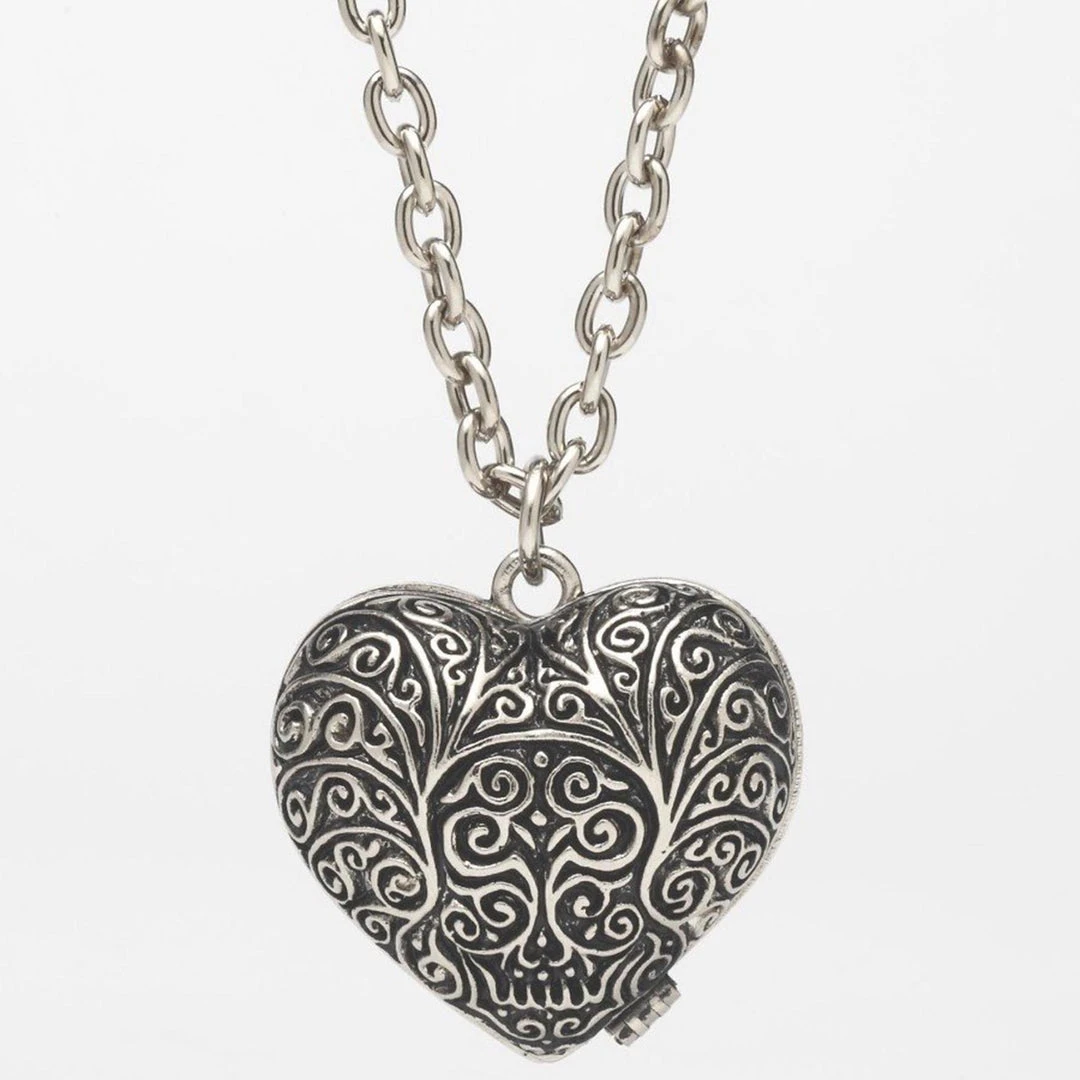 Rock Rebel Jewelry Filigree Heart Stash Pendant Necklace 1 Rock Rebel Jewelry Filigree Heart Stash Pendant Necklace