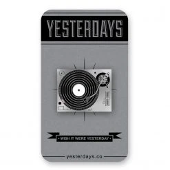 Yesterdays Strictly Wax - Record Player Enamel Pin